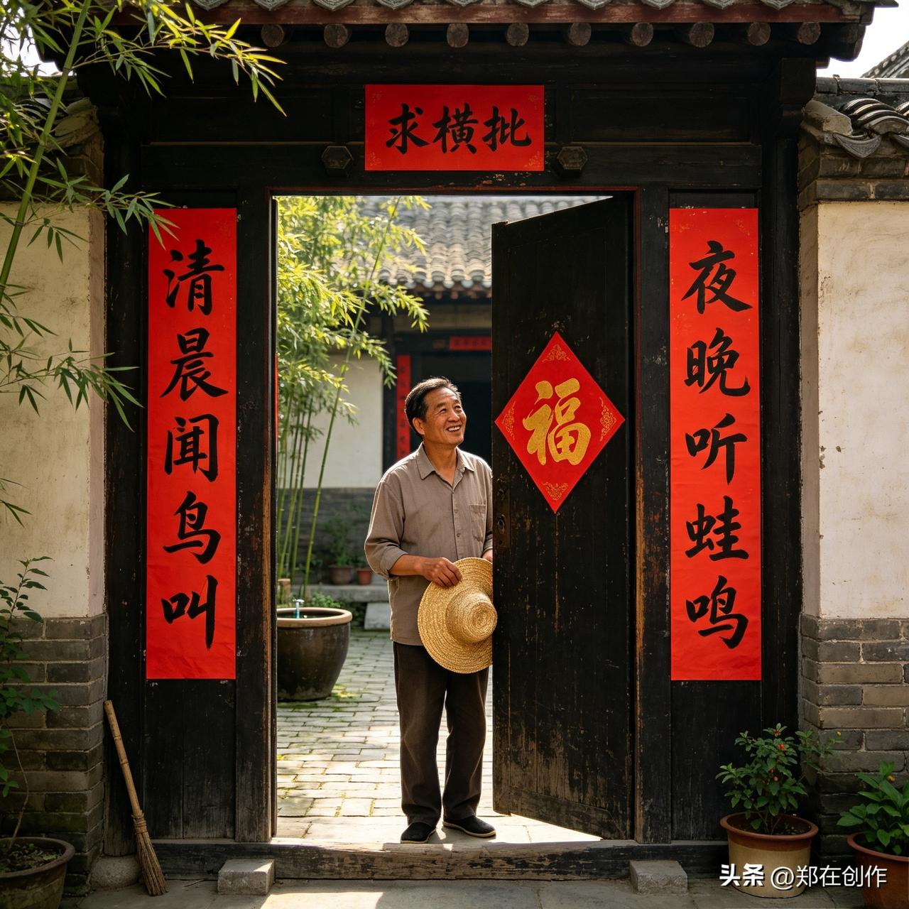 上联、下联均已出，诚邀各位诗友不吝才情，赐一个贴切的横批。
上联清晨闻鸟叫，描绘