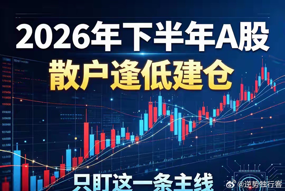 2026年下半年A股：散户逢低建仓，只盯这一条主线今天把话撂这：2026年下半年