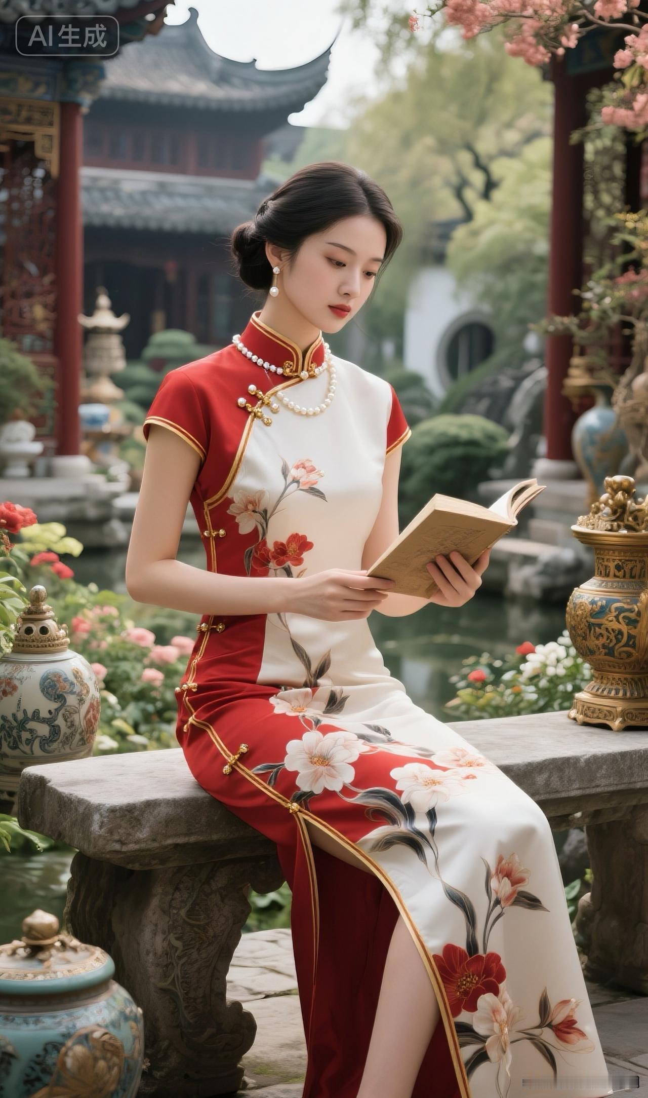 旗袍东方美人，倾国倾城旗袍秀东方美人 江南美女旗袍 古典旗袍 旗袍风服饰 美女旗