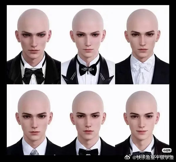 恋与深空六位男主的光头造型 