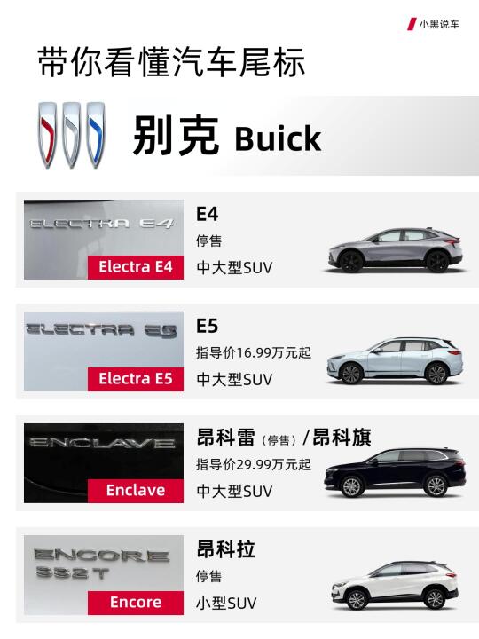 带你看懂汽车尾标：别克
