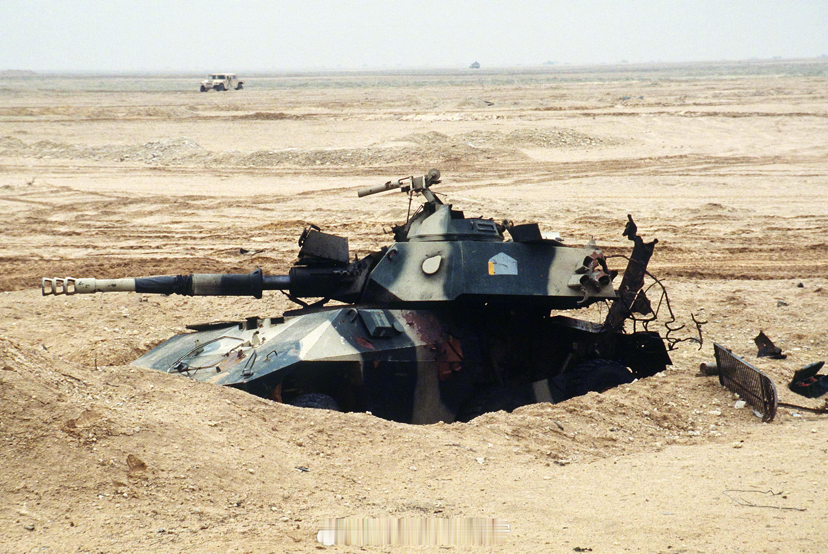 照片中的历史 1991 年 2 月 28 日，在“沙漠风暴”行动期间，伊拉克陆军