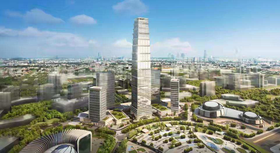 在青海省会西宁的城市未来中心，绿地在青海的大投资大手笔，可是自从5年前停工到现在