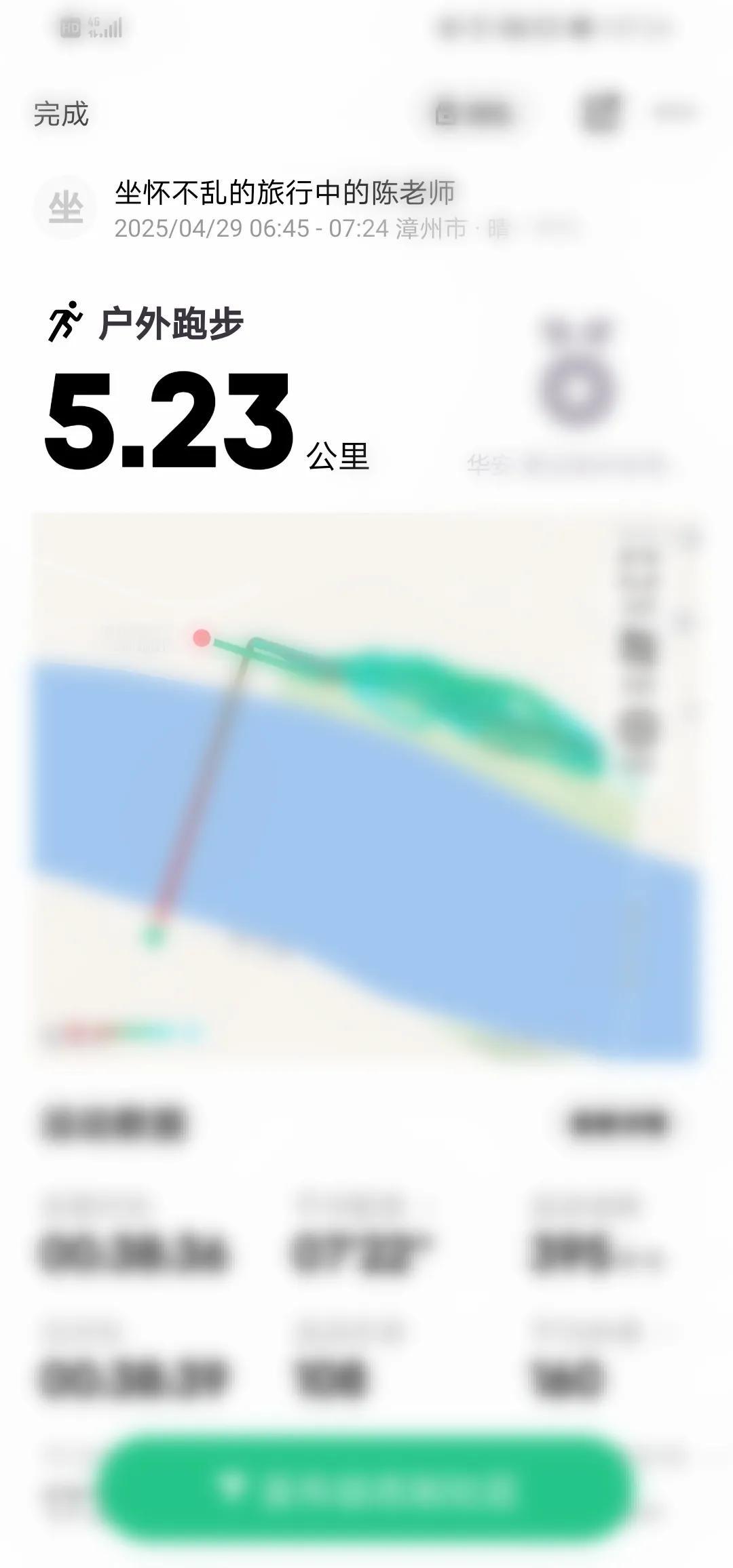 5月1日，劳动节，跑步6公里，舒畅，过一个有意义的节日！
5月2日，回老家，看看