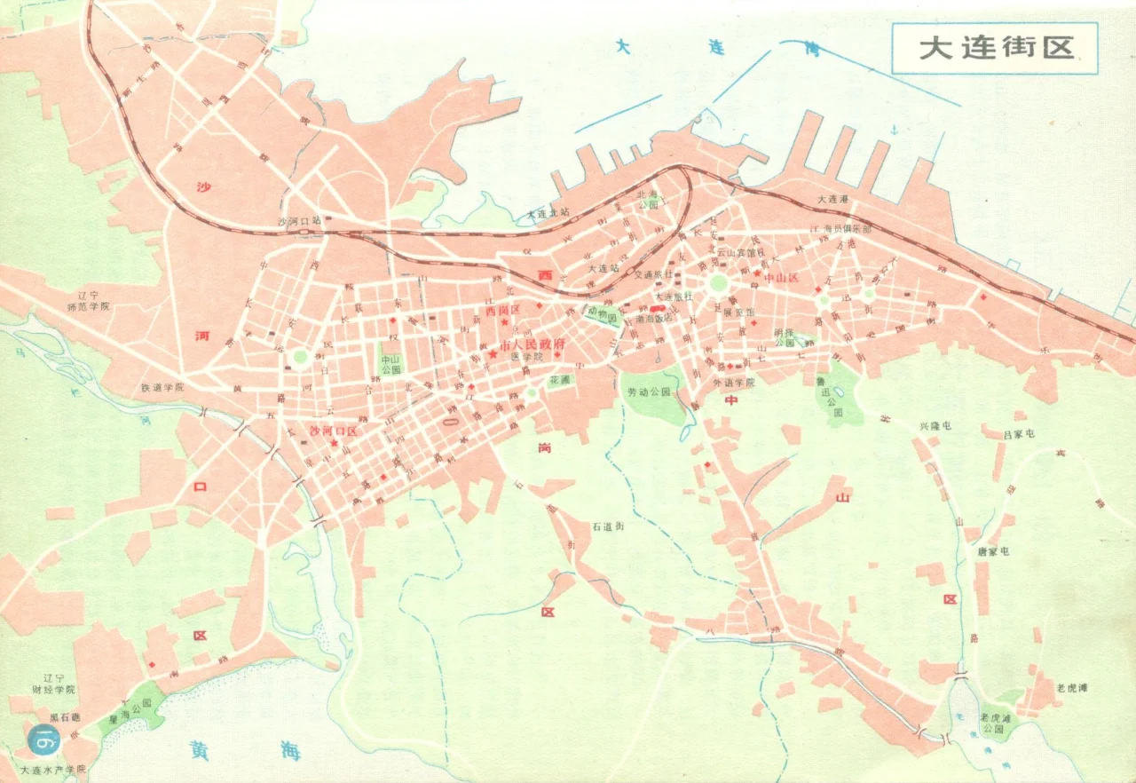 1984年大连市地图