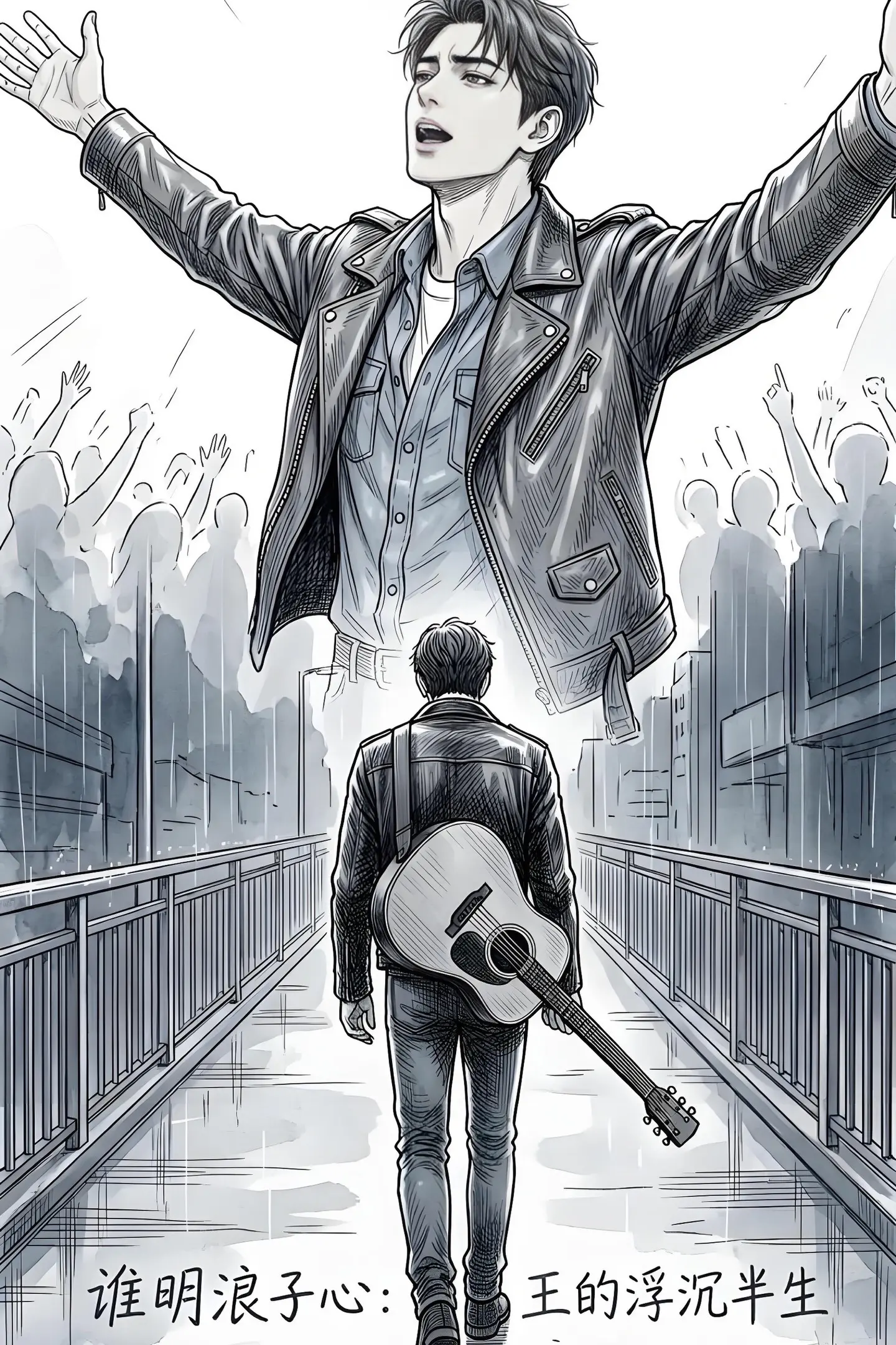 王杰：一个曾被家庭抛弃的星二代，凭借独特。的嗓音和沧桑的经历，唱出了许...