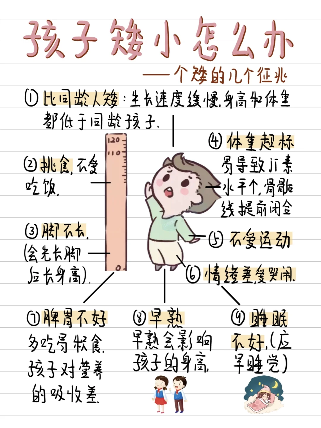 医学生笔记-孩子矮小怎么办❓