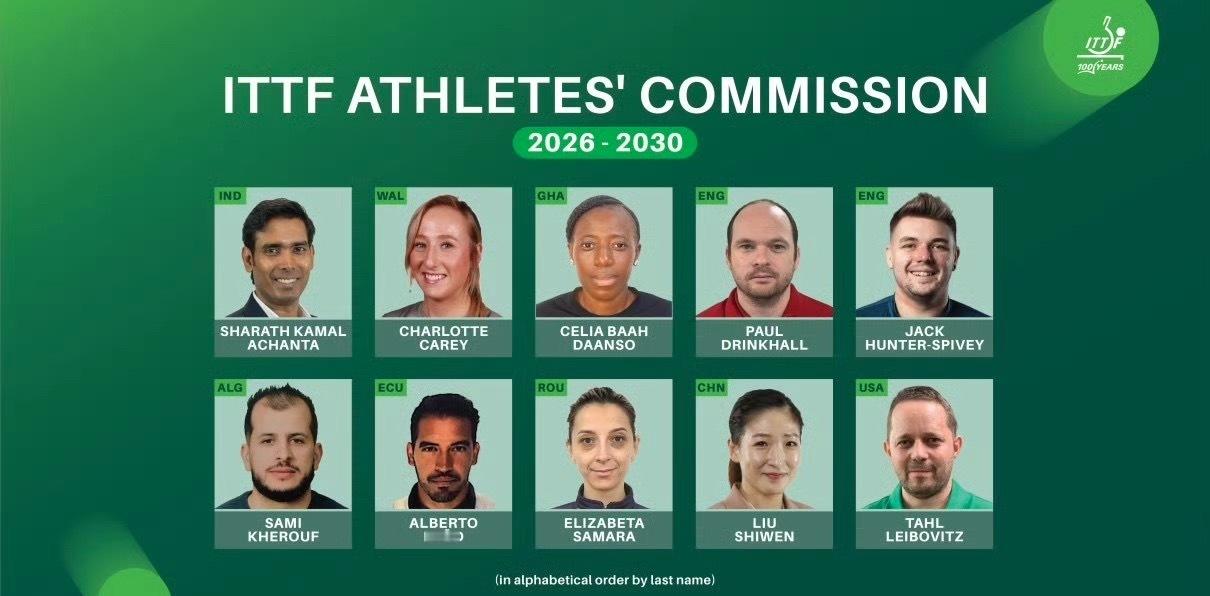 刘诗雯连任国际乒联委员 国际乒联（ITTF）很高兴于2026年5月4日选 举阶段