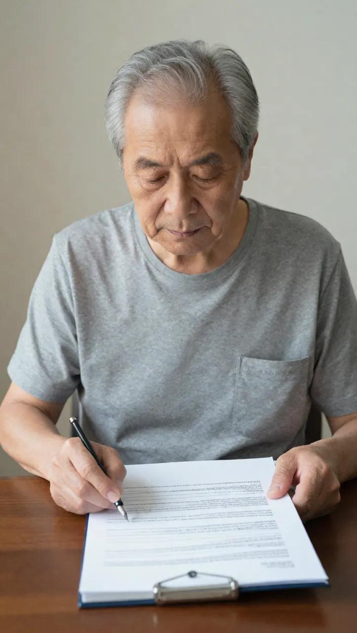 老张躺在医院病床上，插着管子，声音微弱，却一个字一个字地把遗嘱念清楚了。两套房子