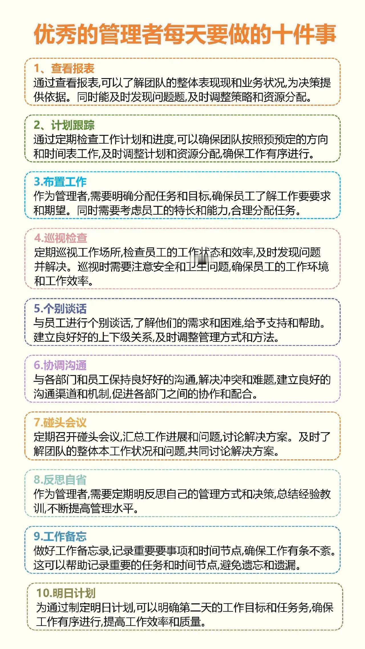 优秀的管理者每天要做这十件事 
世华学院总裁首选学堂