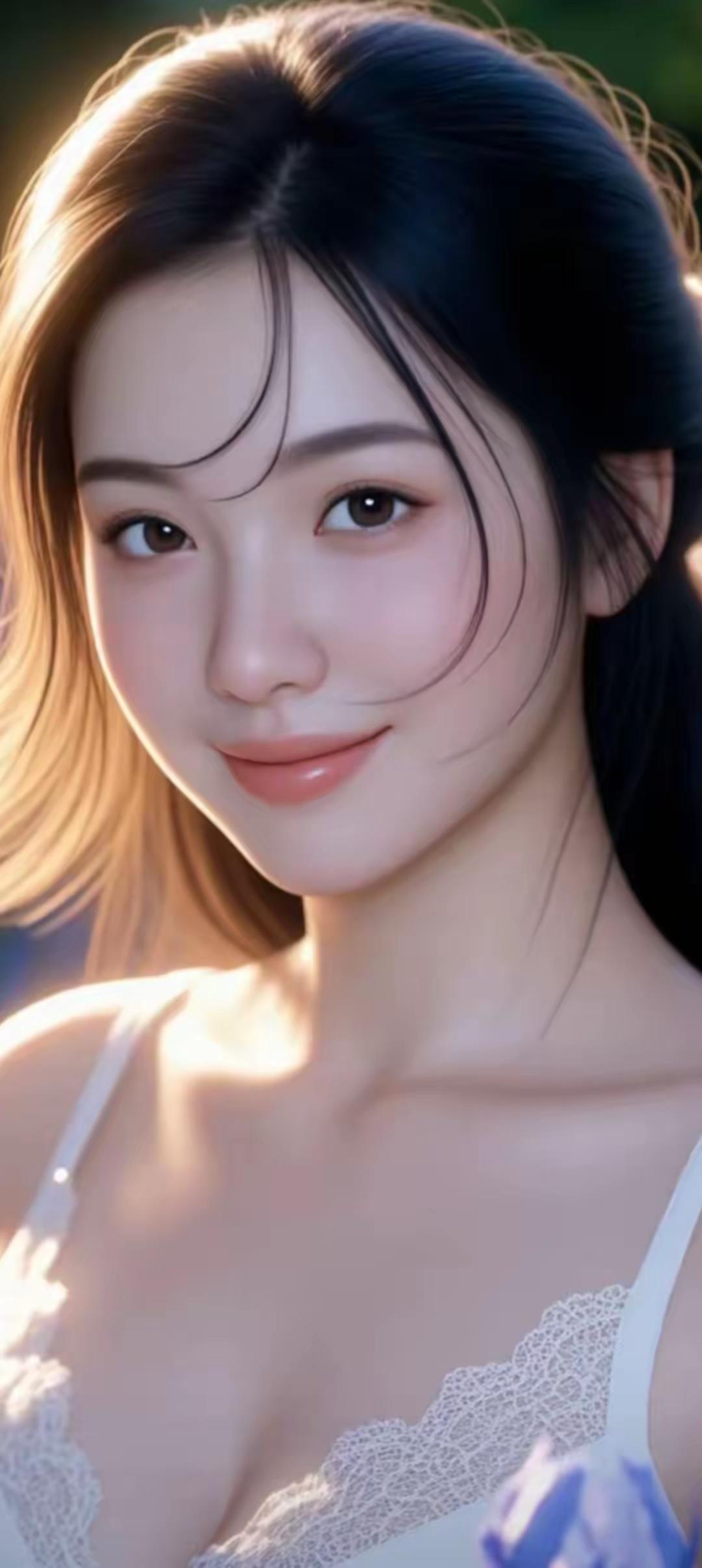 柔光美少女微笑如花🌸