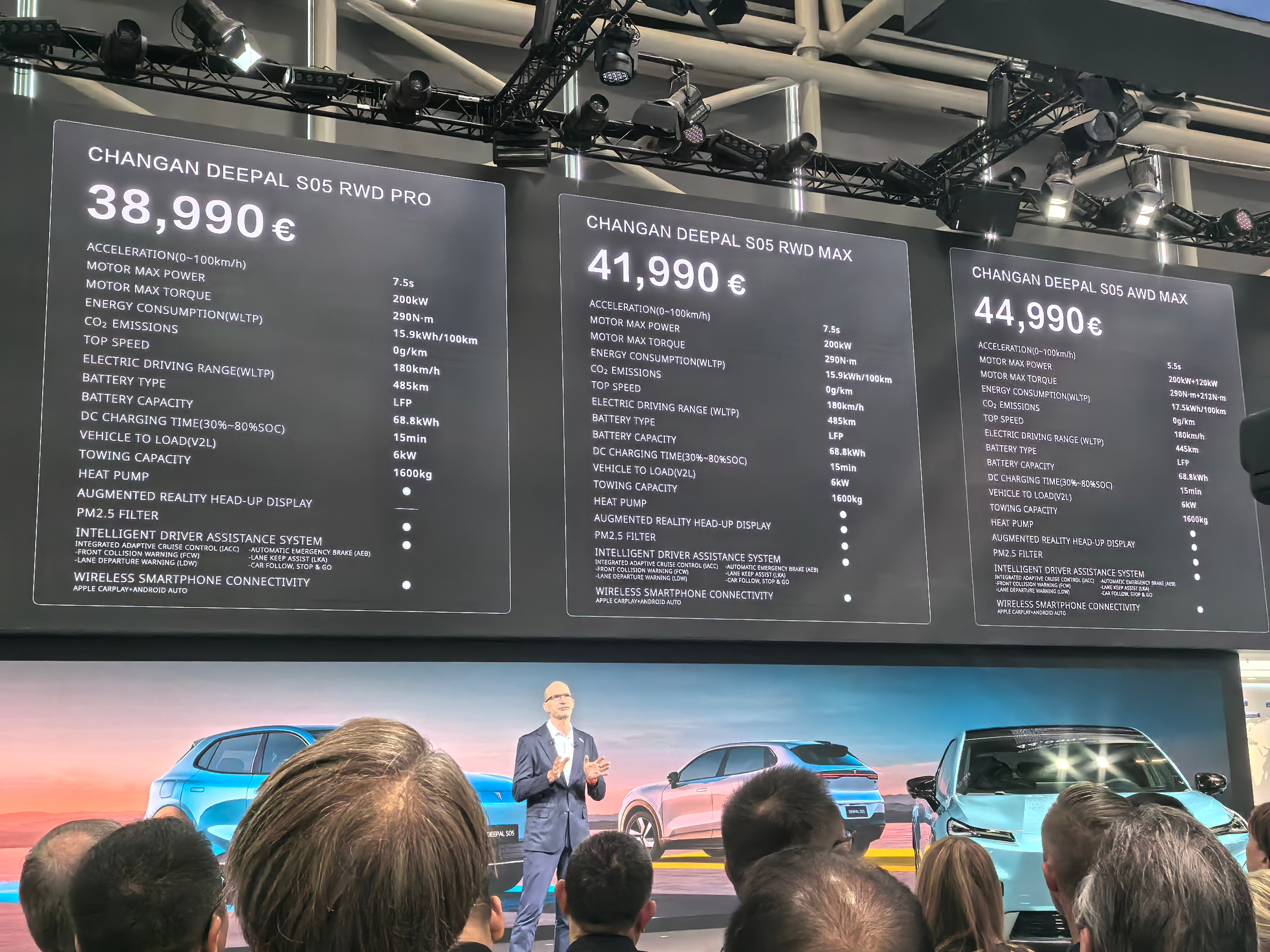 IAA2025 在2025慕尼黑车展，深蓝S05正式欧洲上市，共3款车型，售价区