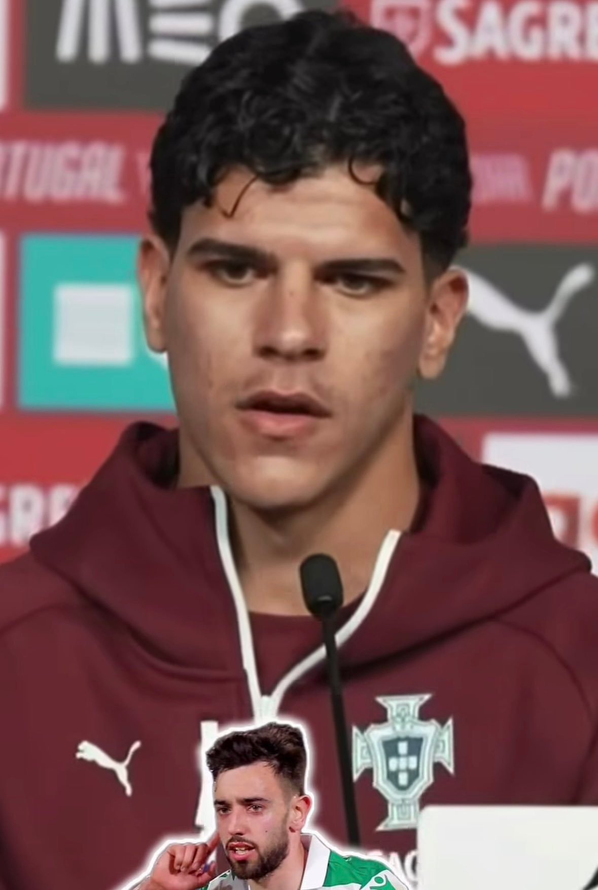 马特乌斯·费尔南德斯：布鲁诺·费尔南德斯是我最大的榜样之一。因为他是一名优秀的球