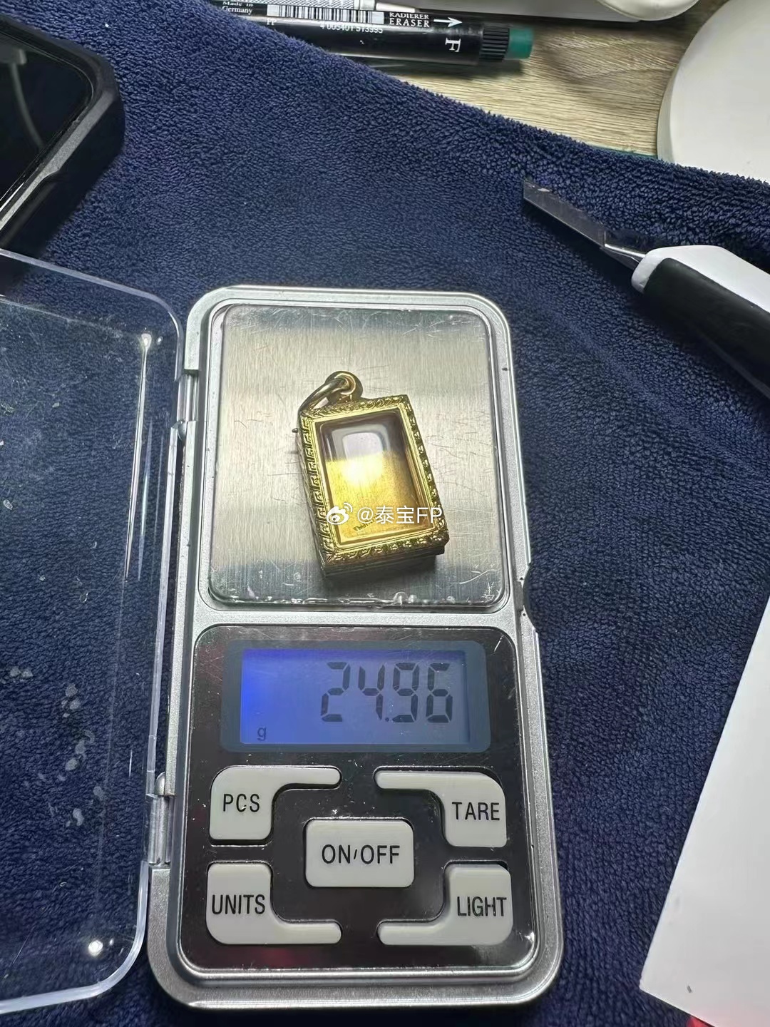 极品白揽三6号模，油料，五官手指能见。外壳24.96g，全泰前三Teng Pok
