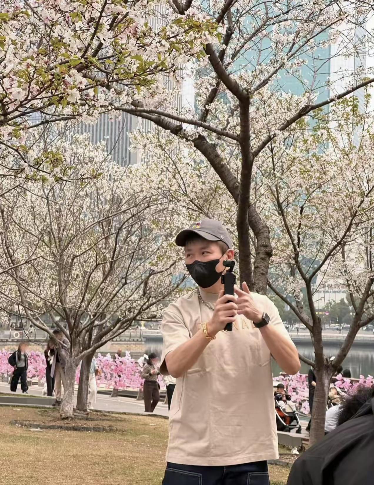 樱花树下，春意盎然，快来一起打卡吧！🌸📸