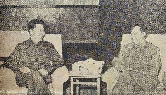 华国锋会见丁肇中教授