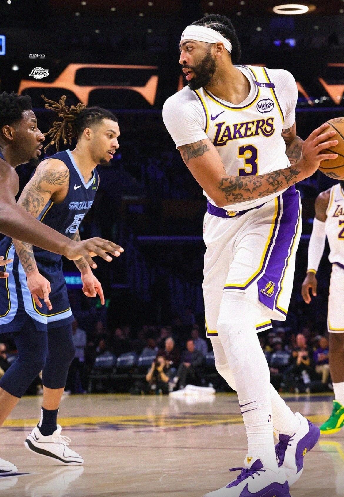 浓眉40分16篮板2助攻2抢断，湖人拿下灰熊  洛杉矶湖人  安东尼戴维斯[超话