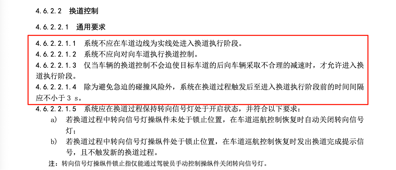 继续学习工信部《智能网联汽车组合驾驶辅助系统安全要求》征求意见稿，这个对辅助驾驶