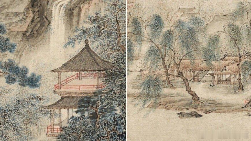 凤凰新闻【南博展示证据：受赠画作《江南春》被2次鉴伪后有“顾客”以6800元买走