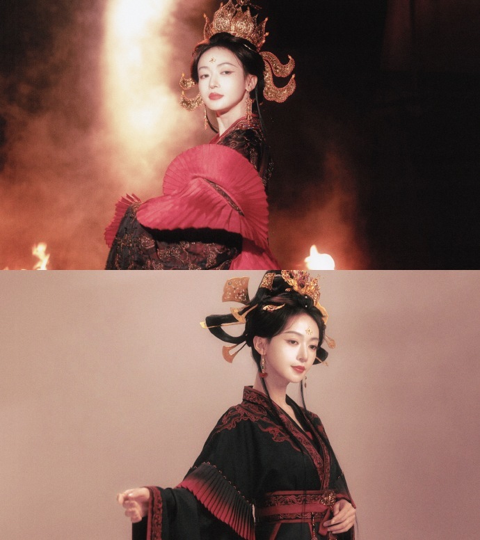 吴谨言睥睨天下的眼神吴谨言女帝眼神藏尽锋芒，不怒自威，这才是真正的女帝。 