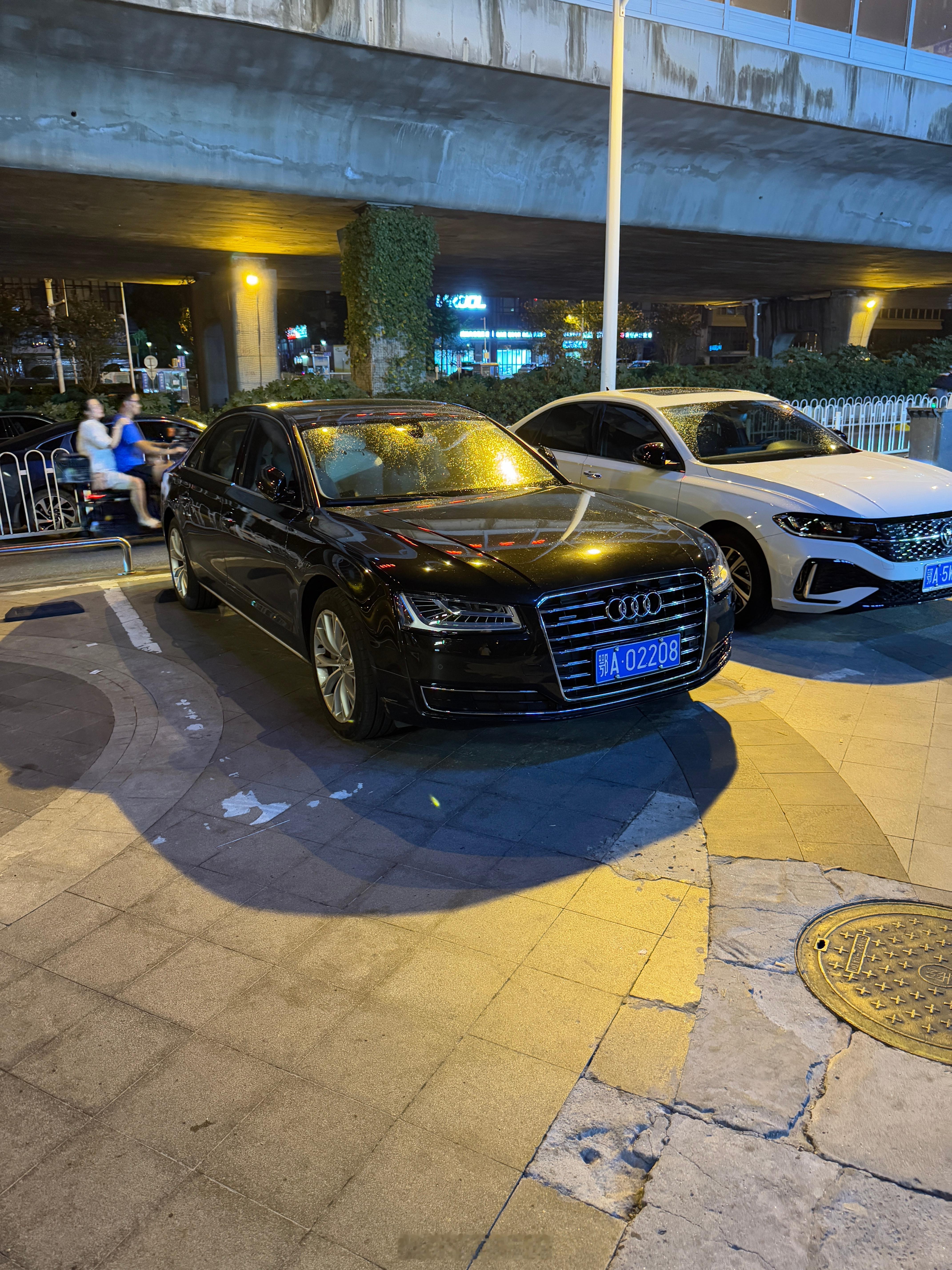 在2025年拍到的奥迪A8L D4很漂亮的一代设计也是我觉得最有特点最经典的一代