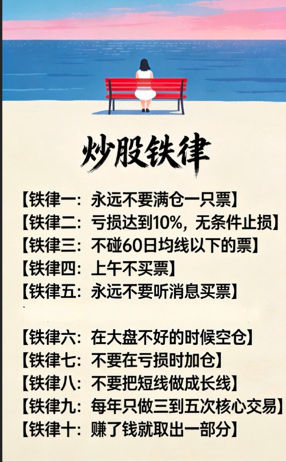 从小资金慢慢做大，必备铁律 
