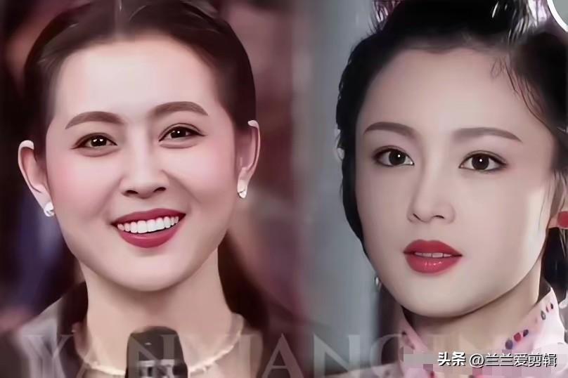 不同阶段倪萍与陈红对比，到底谁更胜一筹？
年轻时候的倪萍是很经典的国民端庄长相，
