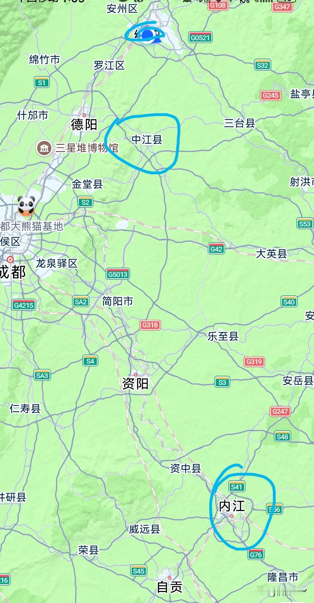 四川有内江、中江，为什么没有外江呢？感觉绵阳的涪江就应该叫外江。