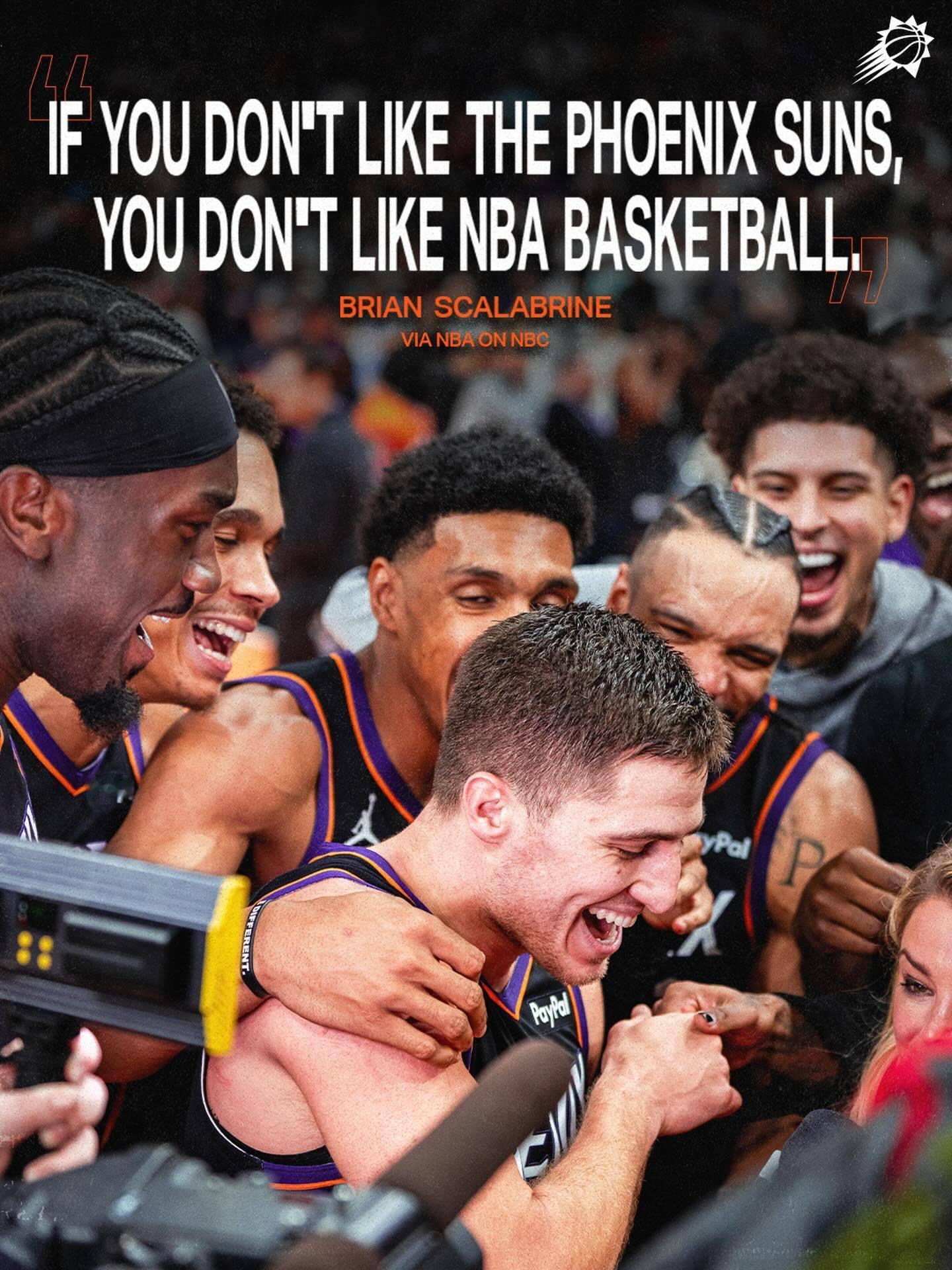 “太阳的光照不到你？那你自然也看不清 NBA。” —— 白曼巴 （布莱恩·斯卡拉