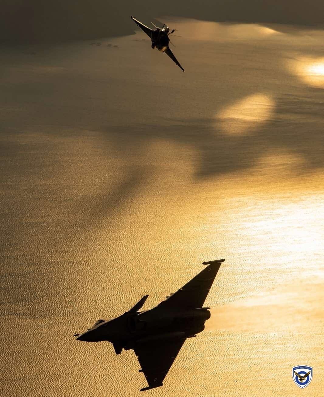 今日阵风 早安 爱琴海阵风 空对空摄影好图Photo credit: HAF 