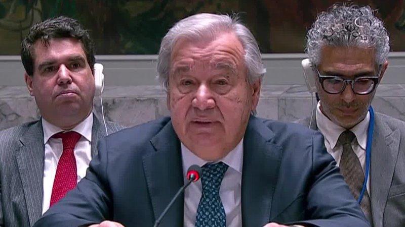 3月1日，据央视早间新闻报道，联合国秘书长古特雷斯3月1日在安理会召开紧急会议上