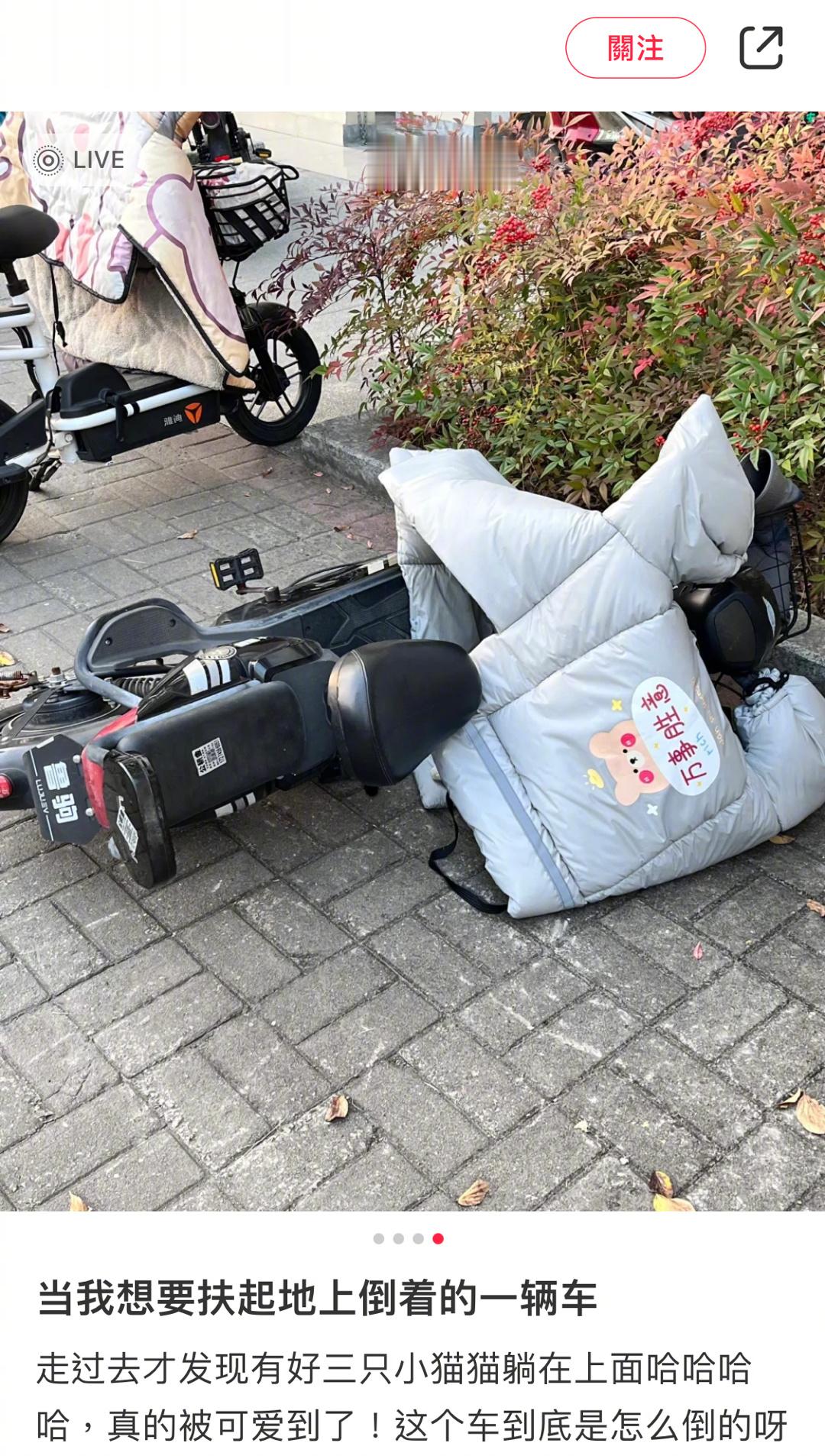 当你准备扶起一辆倒地的车： ​​​