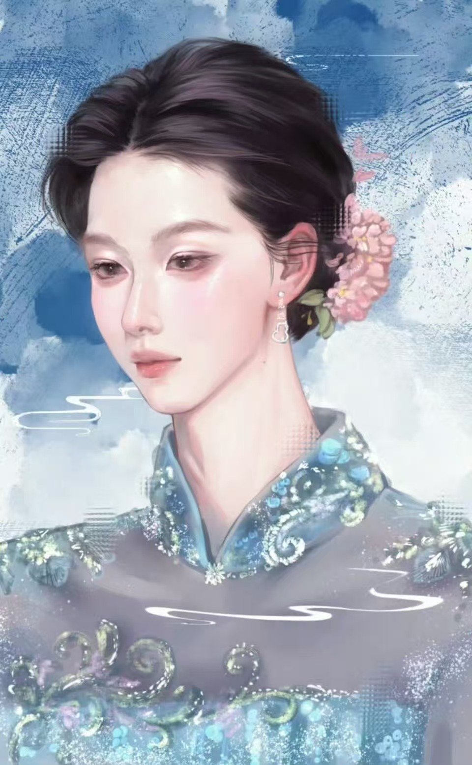刘诗诗越南红妆水墨画刘诗诗红妆水墨画 刘诗诗越南红妆水墨画 