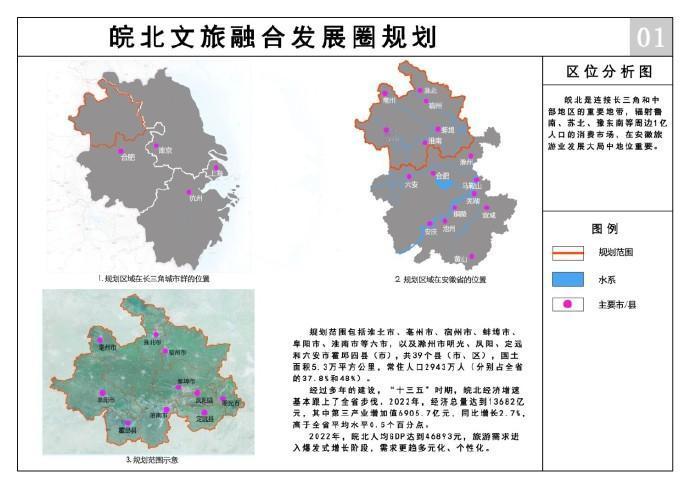 皖北文旅融合发展圈规划（2023-2027年）!
规划范围包括淮北市、亳州市、宿
