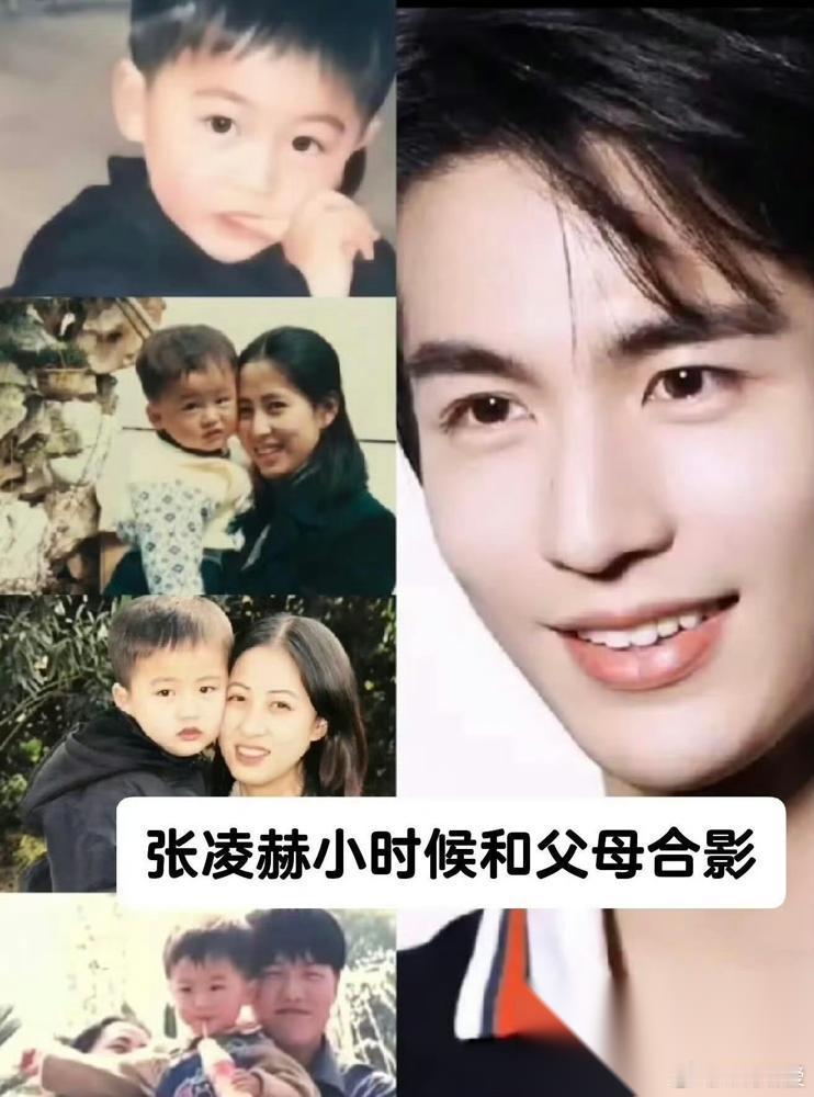 看了张凌赫的全家福才明白，什么叫拿着放大镜择优录取的顶级遗传。  他自己都承认，