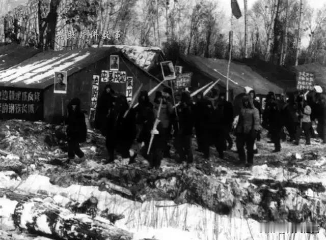 1967 年牛耕从北京到北大荒，快三年时到跃进山参加会战筹建钢铁厂。那时伐木有点