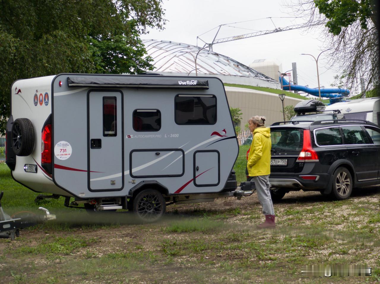 亚欧旅行途中俄罗斯看到的房车。房车旅居纪实