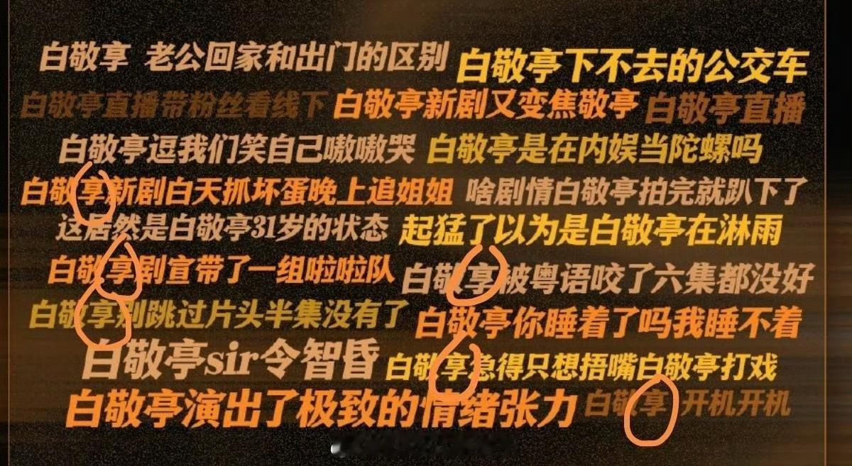 工作室把白敬亭新剧不眠日战报名字打错了，白敬享....[允悲] ​​​