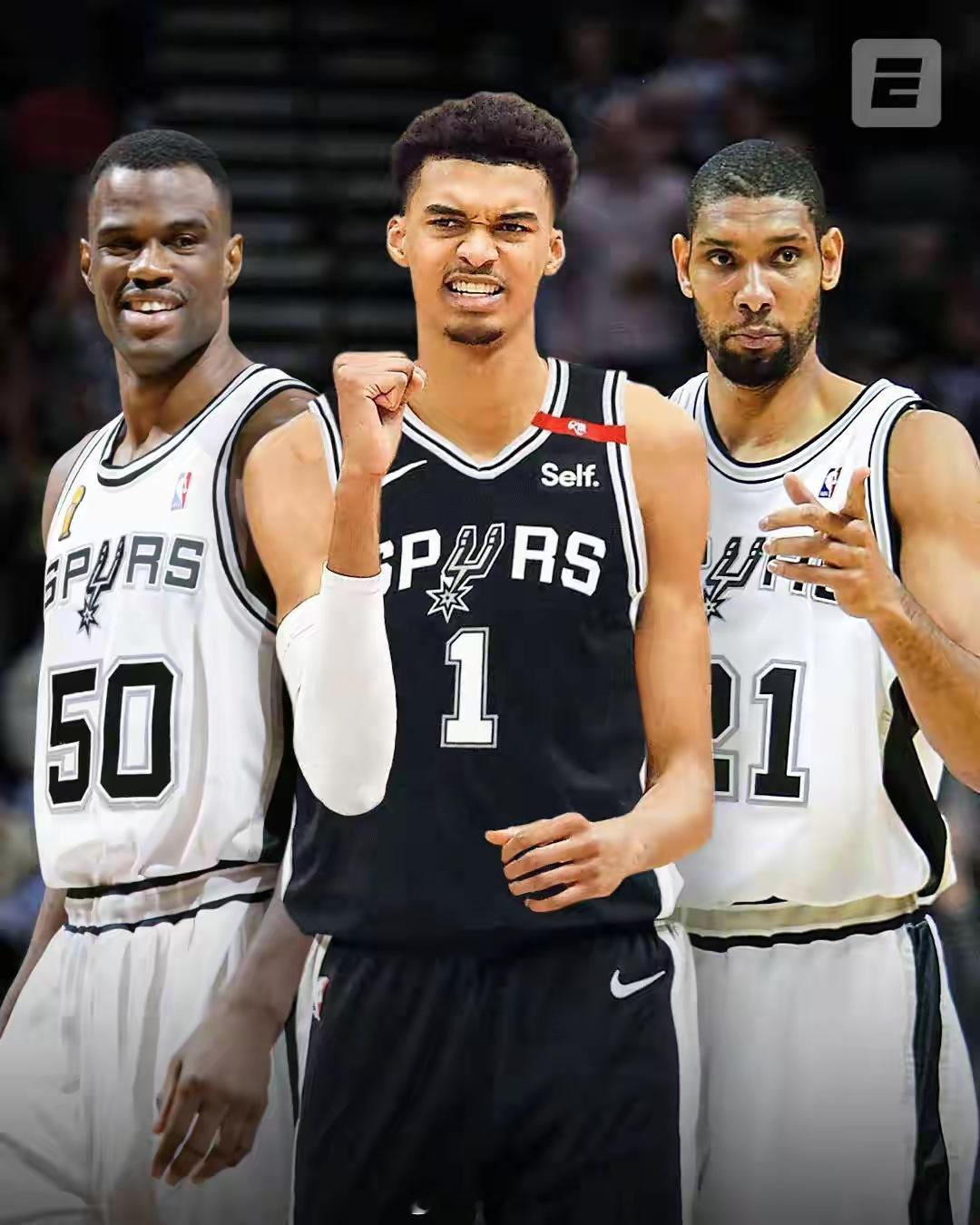 NBA2024-25赛季，马刺以23.6岁的联盟最年轻阵容豪取7连胜，高居西部第