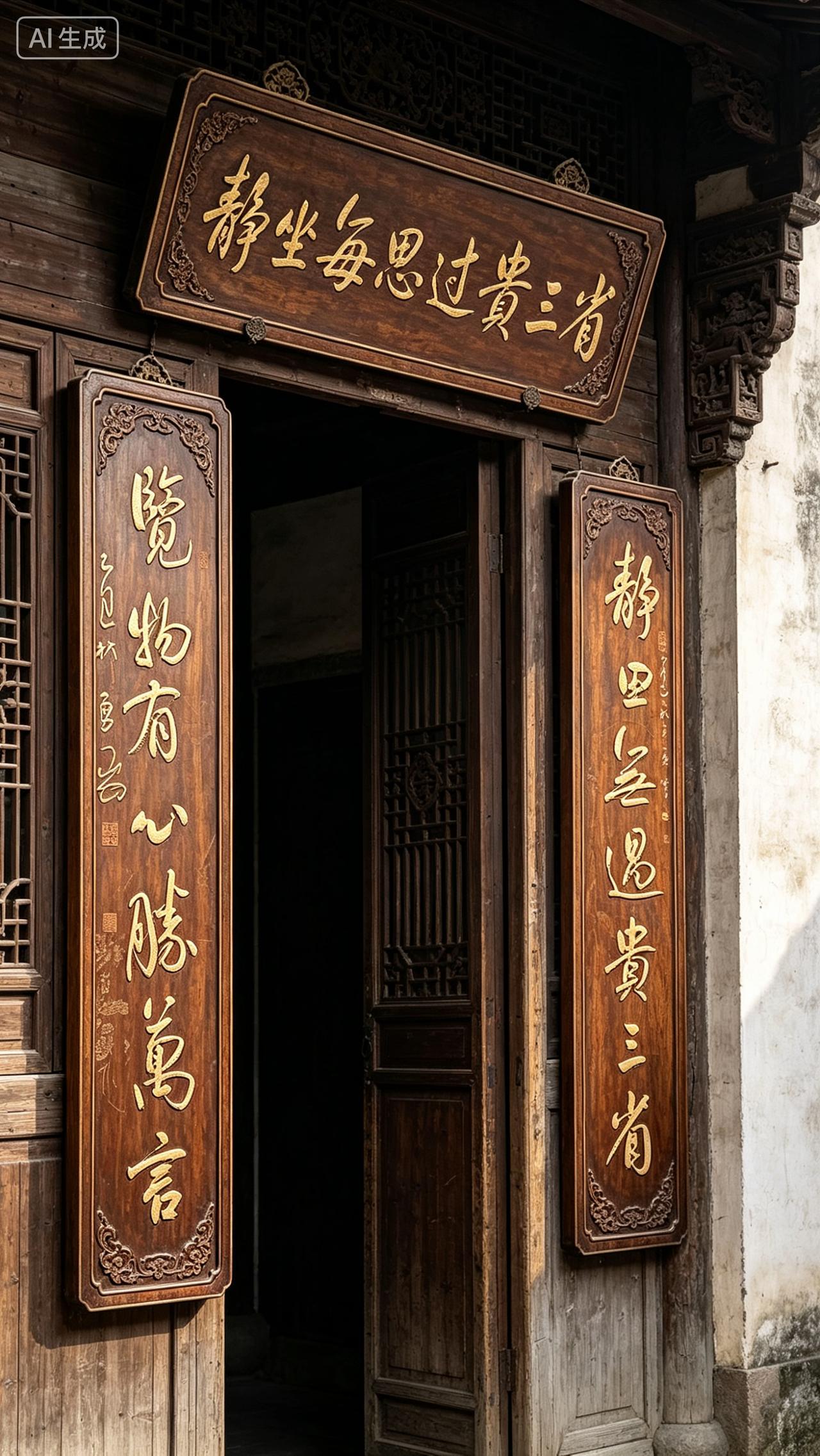 对联牌匾