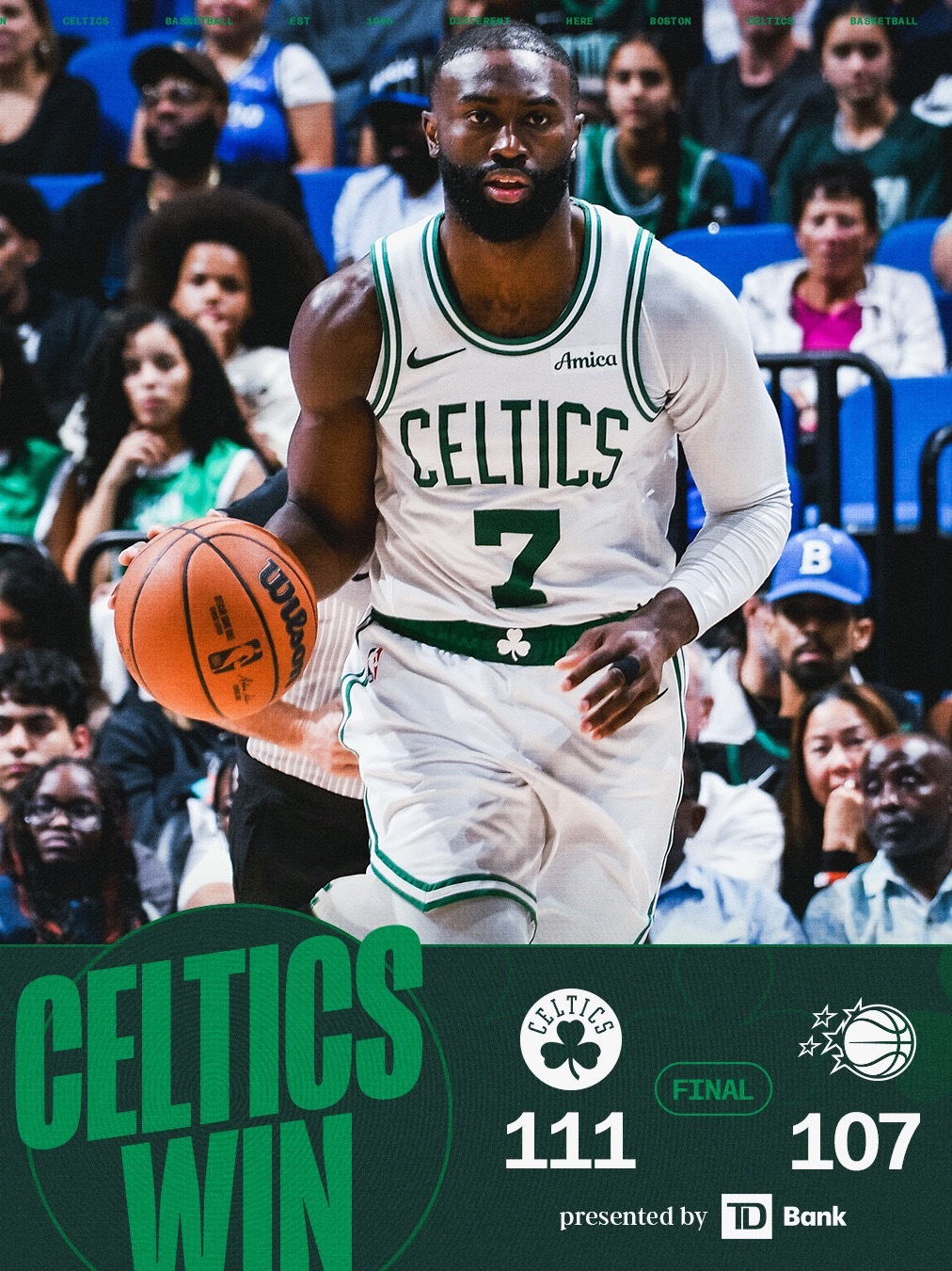 凯尔特人国度 FINAL : Boston Celtics【 111-107 】