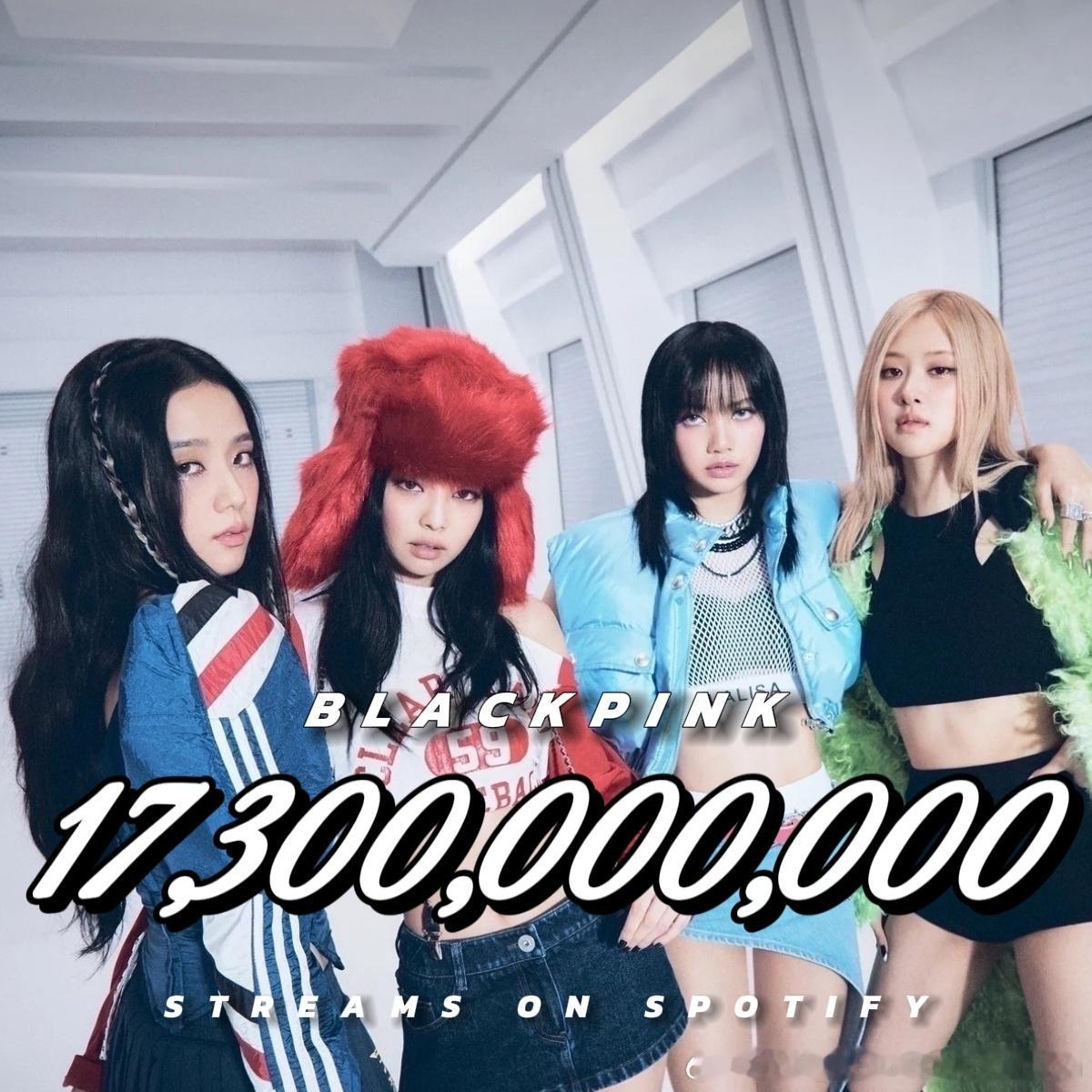 BLACKPINK BLACKPINK Spotify总流媒突破173亿，继续扩
