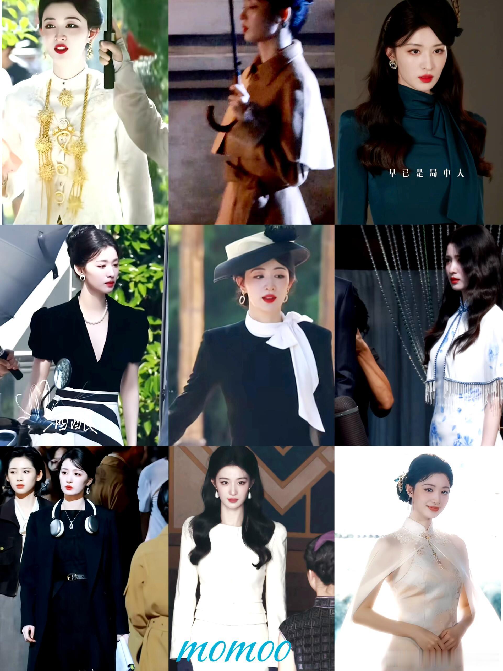 【民国】女主衣柜来源路透视频和王楚然工作室视频。王楚然｜这一秒过火｜王楚然