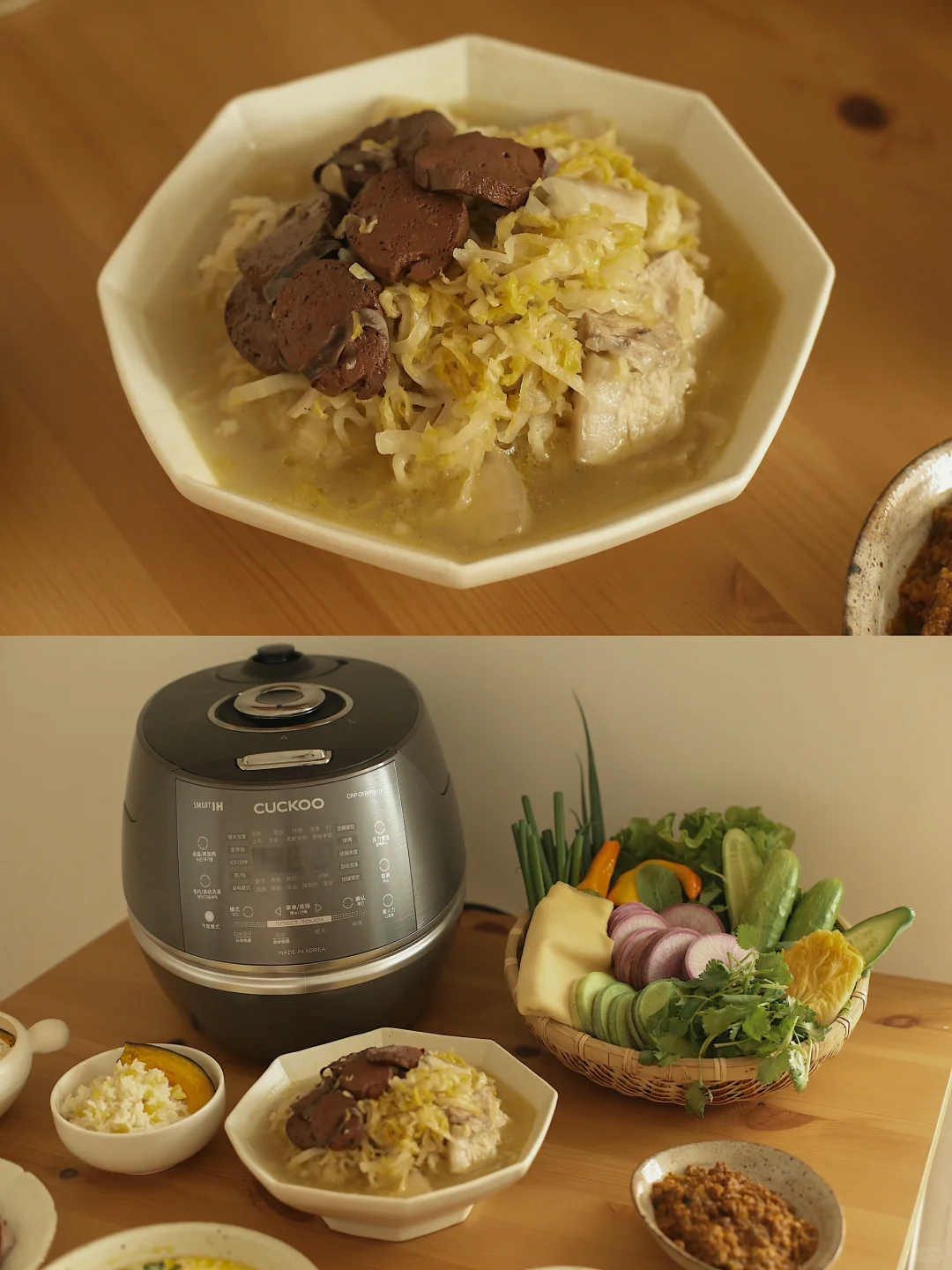 秋天就要吃热乎乎的五花肉酸菜锅。