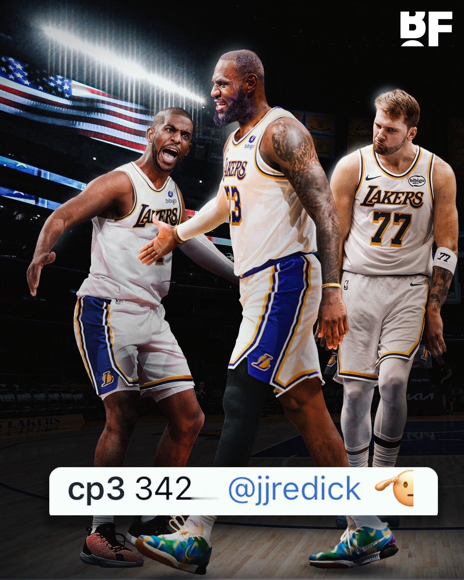 克里斯·保罗向湖人队发起冲击🌴🌇CP3在Instagram上发了一张他连续命