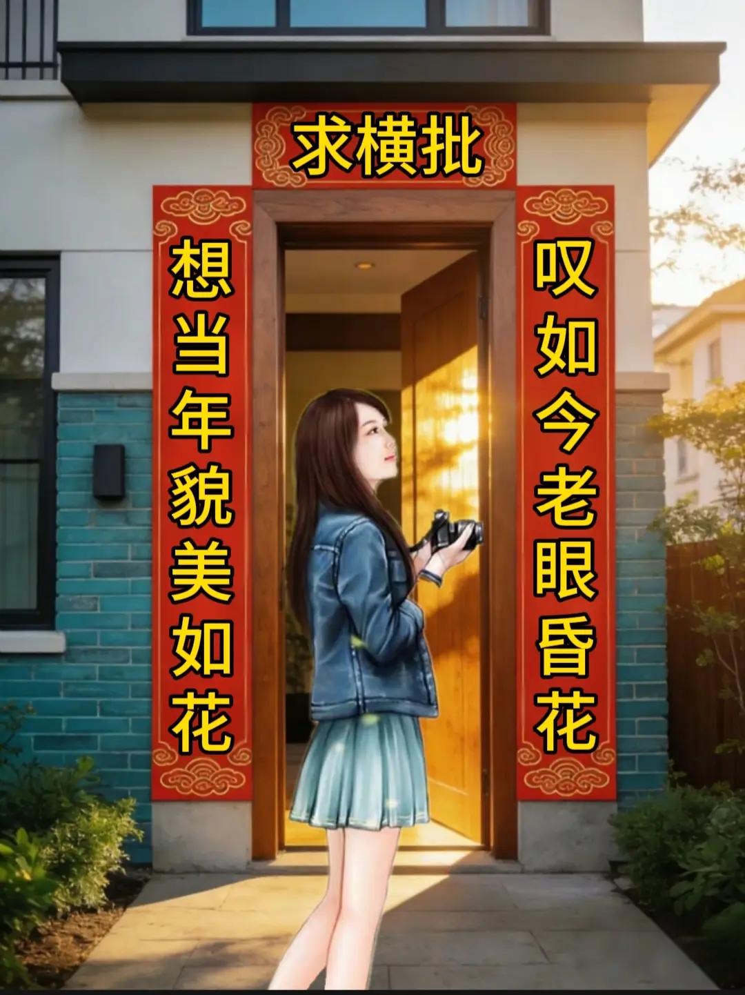 沈阳大妈写了副对联，横批空缺到现在，还没人能对，现诚邀才了佳人不吝赐教。
对联 