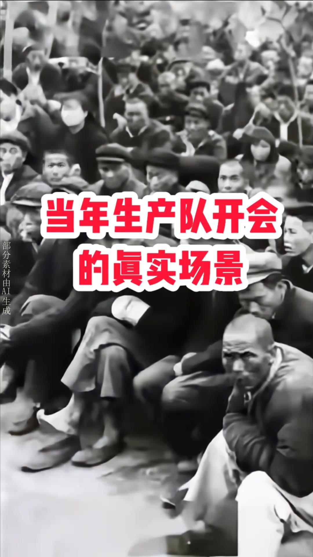 昔日生产队，
幸福不觉累。
白天去劳动，
夜里还开会。