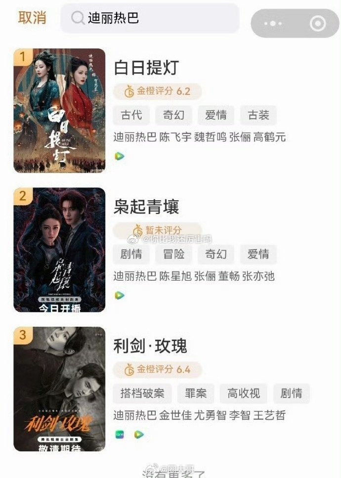 迪丽热巴利剑玫瑰 评分从8.1掉到6.4？这波反转比剧情还刺激！热巴的演技依然在