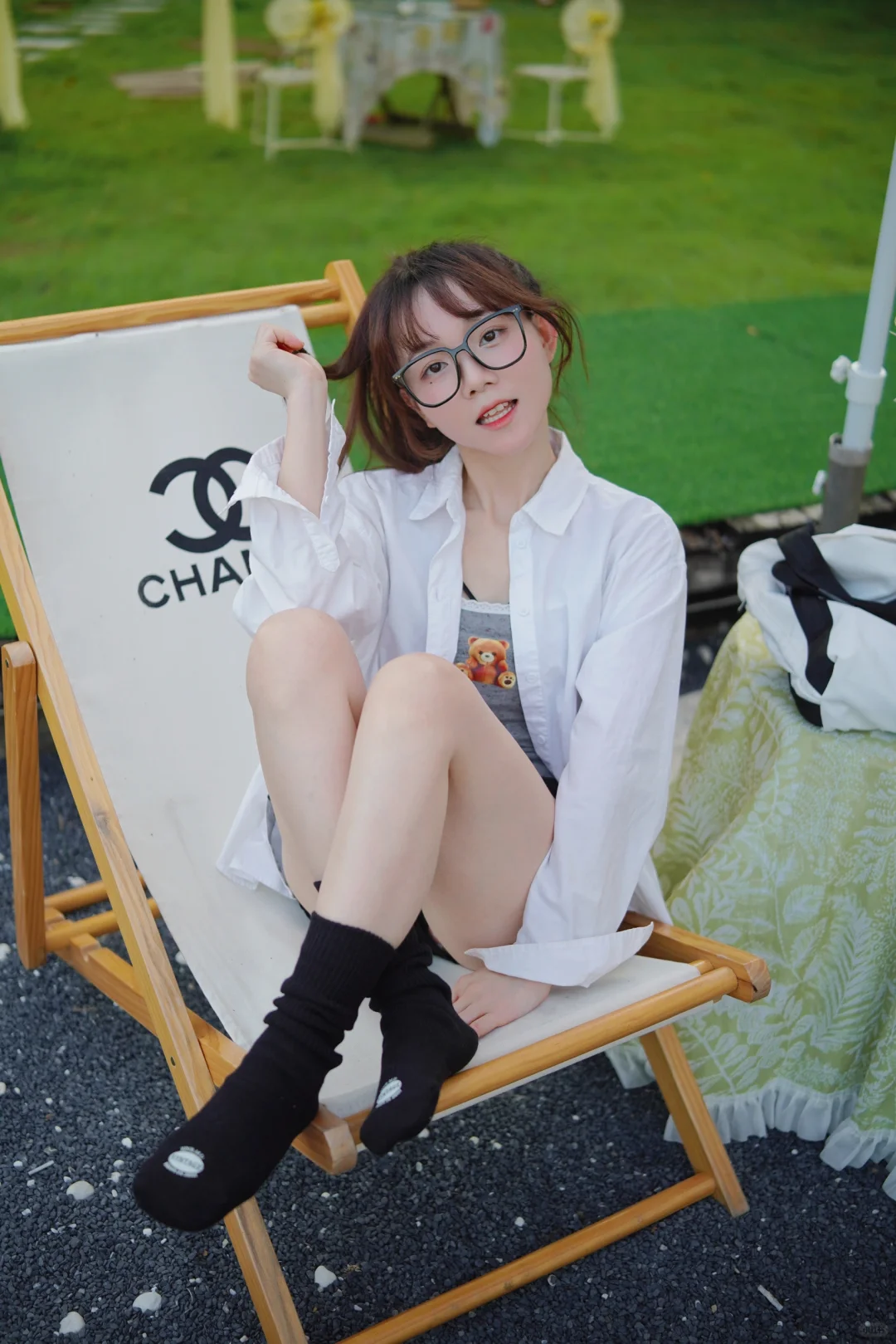 ՞•☀️•՞一起在草坪上晒太阳啊