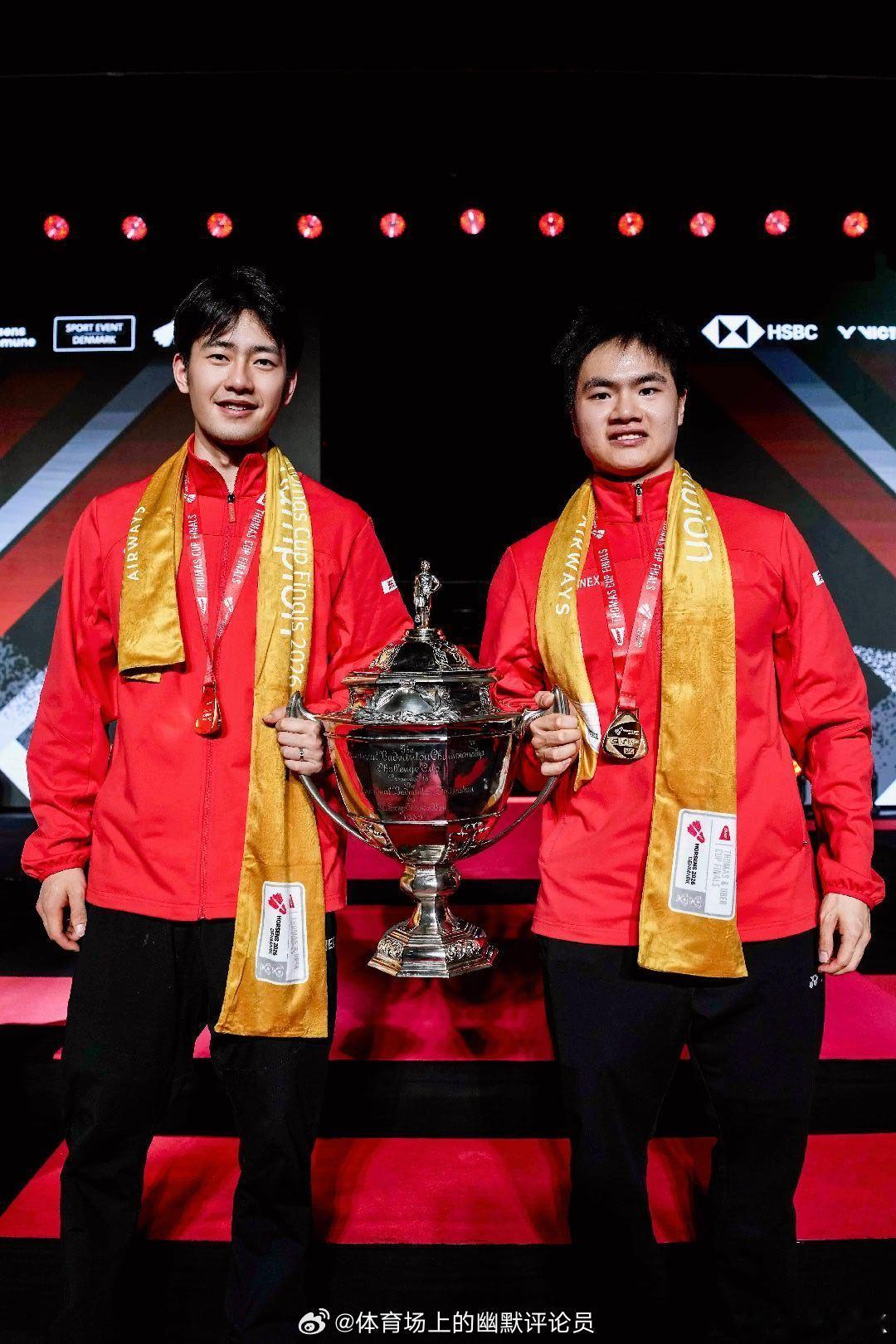 恭喜中国羽毛球队夺冠，团队 > 一切！加油继续向新的目标出发🏆2026年汤尤杯